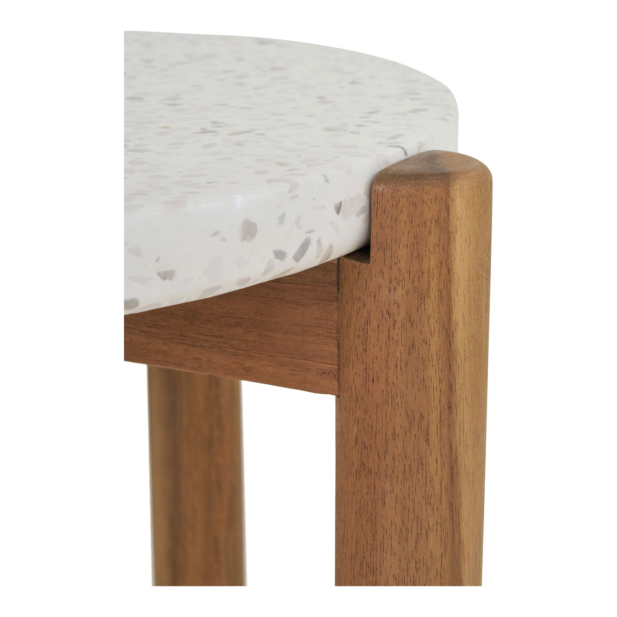 Terracina Side Table - Side table, acacia/terrazzo, natural<br>ø37x46 cm